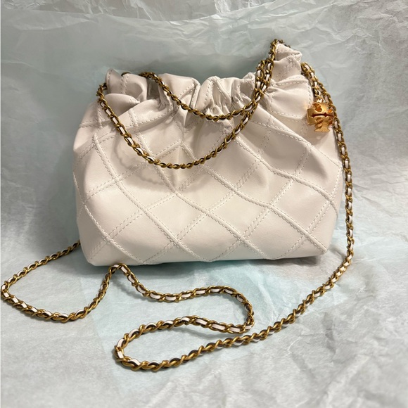Tory Burch Mini bag with gold handle New with Defective. - Picture 1 of 11